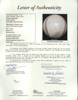 Hank Aaron Early Career Single Signed Baseball JSA LOA