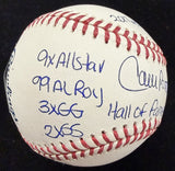 Carlos Beltran Hall Of Fame 2026 Signed Stat Baseball Beckett Witness Holo