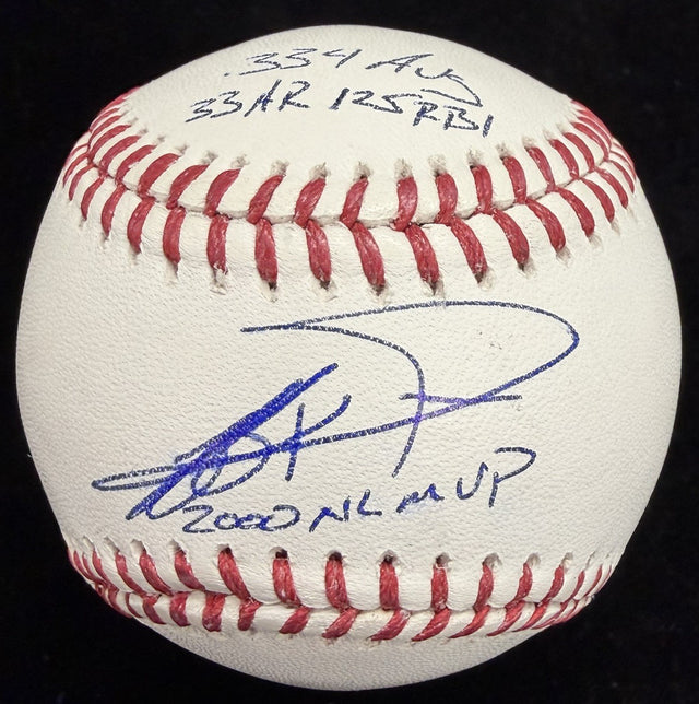 Jeff Kent 2000 NL MVP Signed Stat Baseball Tristar Holo