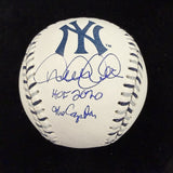 Derek Jeter HOF 2020 The Captain Signed Yankees Team Stitch Logo Baseball MLB 