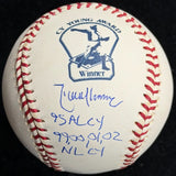 Randy Johnson 95 AL CY 99, 00, 01, 02 NL CY Signed Cy Young Logo Baseball JSA