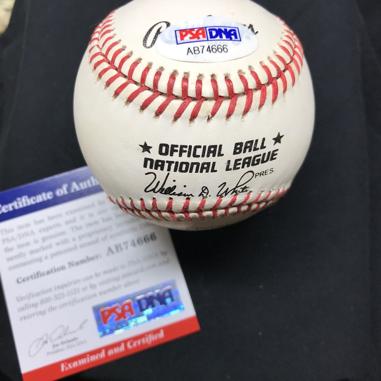 Pee Wee Reese HOF Teammates Signed Baseball Robinson Snider Campenalla PSA/DNA