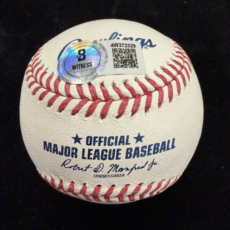 Andruw Jones HOF 2026 Signed Baseball Beckett Witness Holo