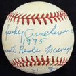 Sparky Anderson 1975 World Series Signed Reds Stat Baseball JSA LOA