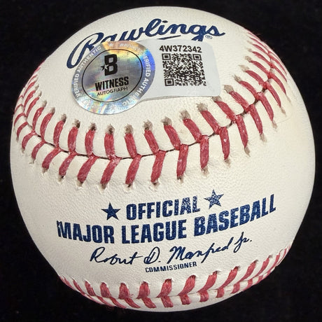 Andruw Jones 434 HR Signed Baseball Beckett Witness Holo
