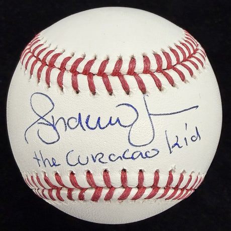 Andruw Jones The Curaçao Kid Signed Nickname Baseball Beckett Witness Holo