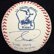 Tim Lincecum 2008, 2009 NL Cy Young Signed CY Logo Baseball JSA
