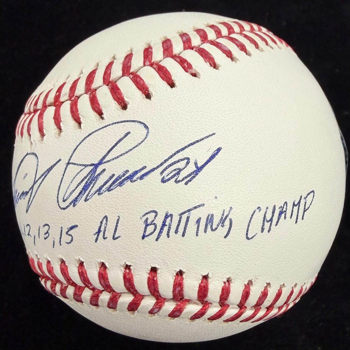 Miguel Cabrera 11,12,13,15 AL Batting Champ Signed Baseball Beckett Witness Holo