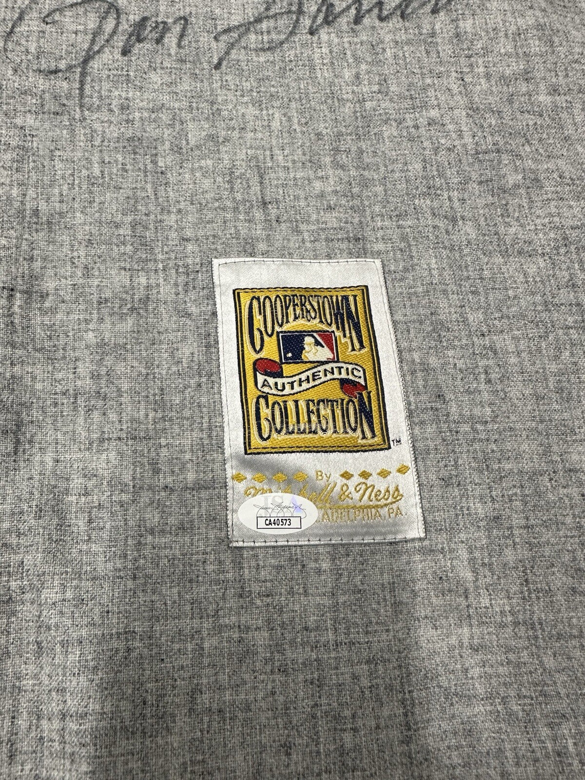 Ron Santo Signed Cubs Mitchell Ness Jersey JSA