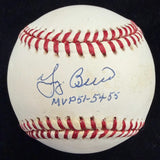 Yogi Berra MVP 51-54-55 Signed Baseball JSA LOA