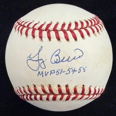 Yogi Berra MVP 51-54-55 Signed Baseball JSA LOA