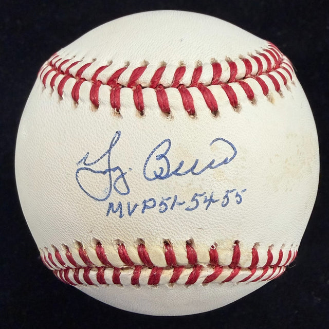 Yogi Berra MVP 51-54-55 Signed Baseball JSA LOA