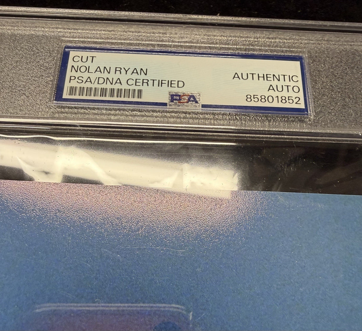 Nolan Ryan 5,714 K’s 324 Wins 7 No Hitters Signed Cut PSA/DNA Encapsulated