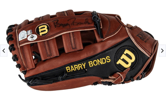 Barry Bonds Signed Game Model Wilson A2000 Glove MLB Holo Bonds Holo