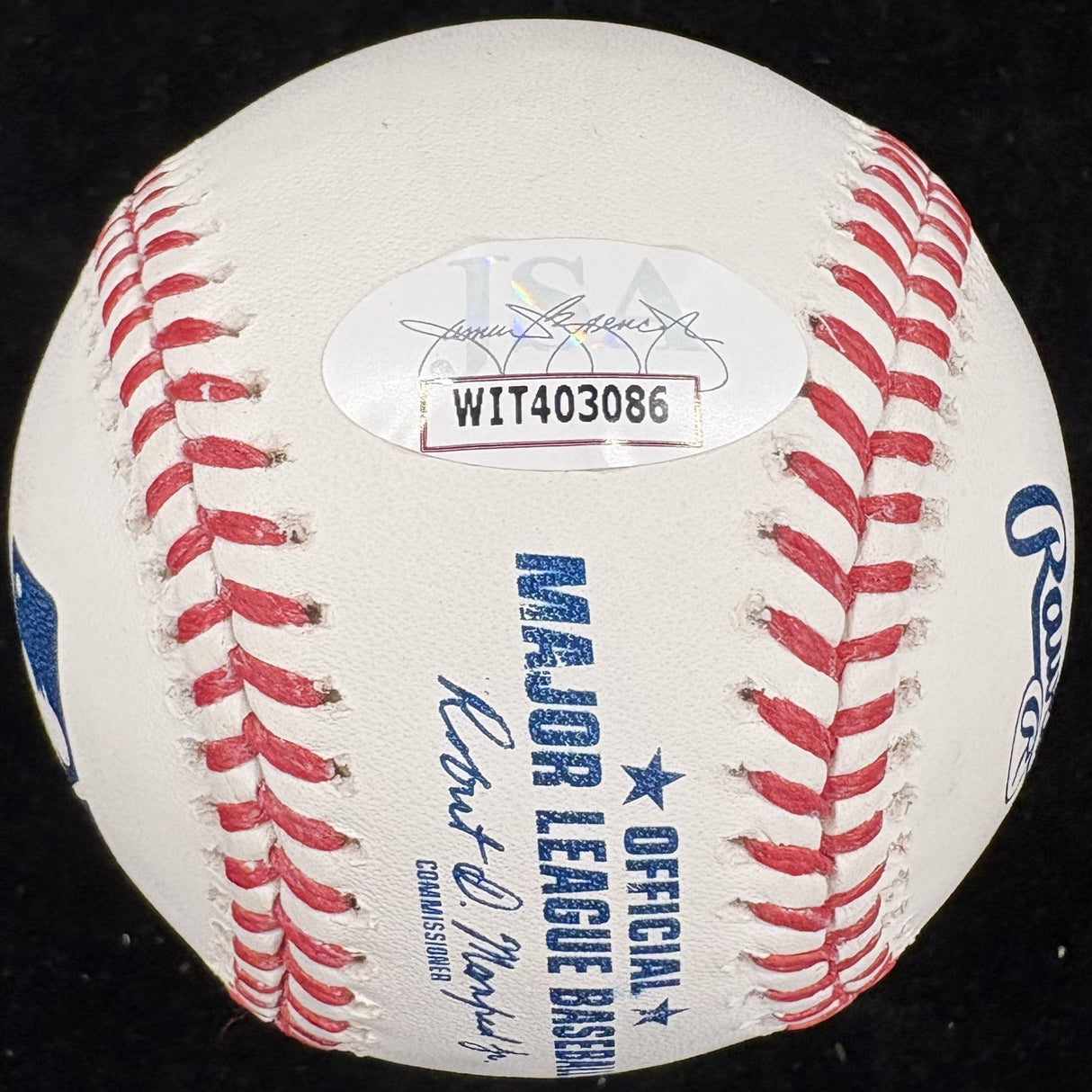 Tom Berenger Jake Taylor #7 Signed Baseball JSA
