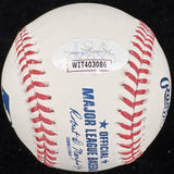 Tom Berenger Jake Taylor #7 Signed Baseball JSA