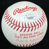 Jack Morris 5x All Star Signed 1981 ASG Logo Baseball JSA