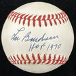 Lou Boudreau HOF 1970 Signed Baseball JSA