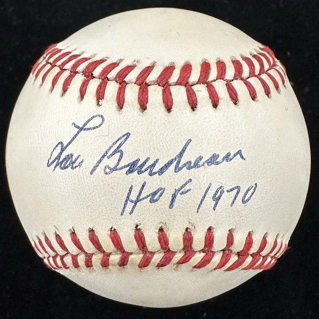 Lou Boudreau HOF 1970 Signed Baseball JSA