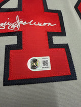 Reggie Jackson 500th HR 9/17/84 Signed Authentic Angels Mitchell & Ness Beckett