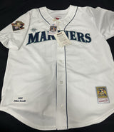 Ichiro Suzuki 01 ROY/MVP Sogned Authentic Mariners Mitchell Ness Jersey IS Holo