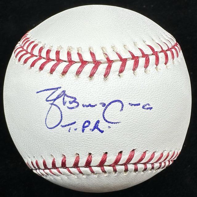 Yadier Molina TPR Signed 2006 WBC Logo Baseball JSA