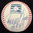 Johnny Bench HOF 89 Signed Hall of Fame Logo Baseball MLB Holo Fanatics Holo
