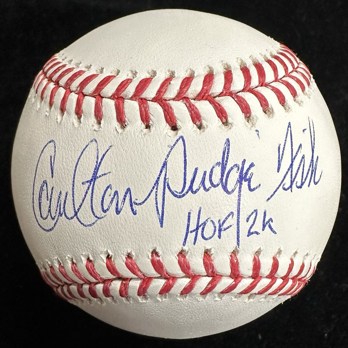 Carlton Pudge Fisk HOF 2K Signed Baseball JSA