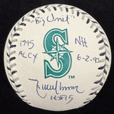 Randy Johnson Signed Seattle Mariners Team Stitch Logo Stat Baseball JSA