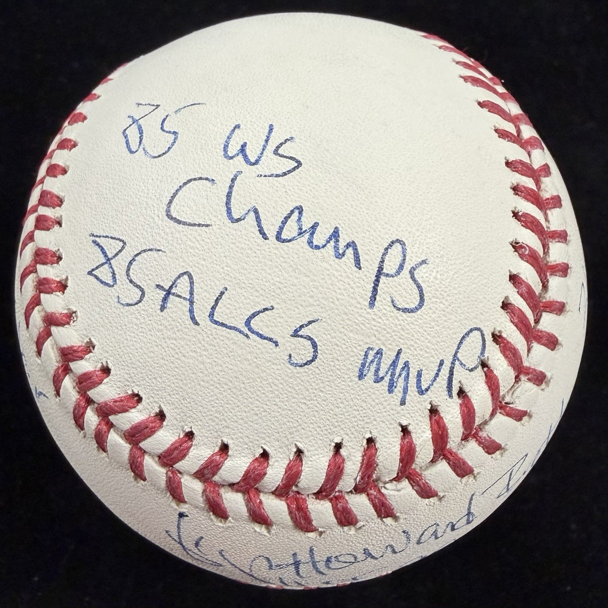 George Howard Brett Full Name HOF 99 Signed Stat Baseball JSA Witness Holo
