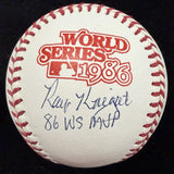 Ray Knight 86 WS MVP Signed 1986 World Series Logo Baseball Beckett