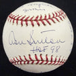 Don Sutton Signed Reggie Jackson Stat Baseball Complete Box Bag Cert