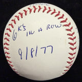 Howard Bruce Sutter HOF 2006 Full Name Signed Stat Baseball PSA/DNA