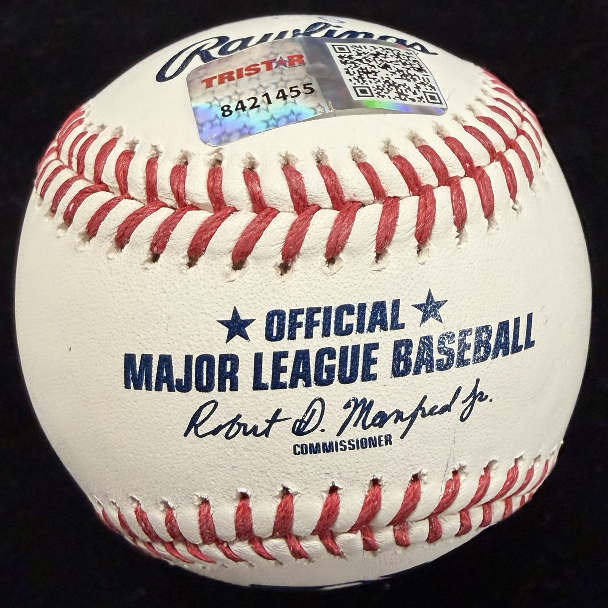 Fred Crime Dog McGriff HOF 2023 Signed Stat Baseball Tristar 