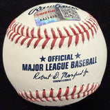 Fred Crime Dog McGriff HOF 2023 Signed Stat Baseball Tristar 