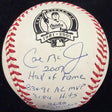 Cal Ripken Jr. Signed Retirement Logo Stat Baseball Beckett