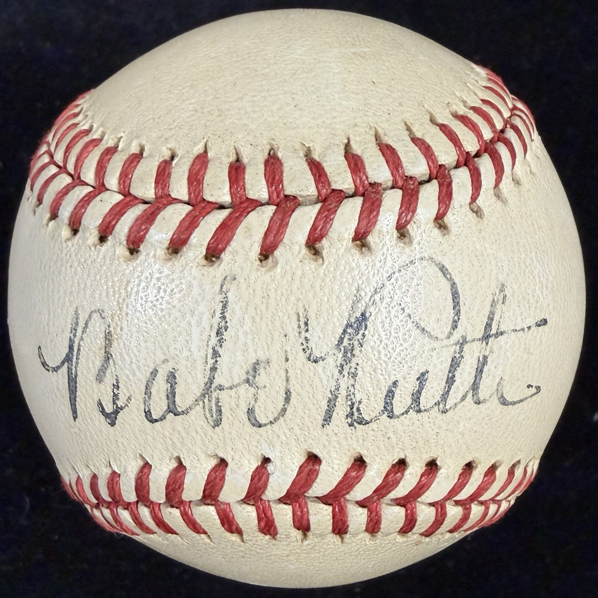 Babe Ruth Single Signed OAL Reach Harridge WW2 Baseball JSA PSA/DNA LOA