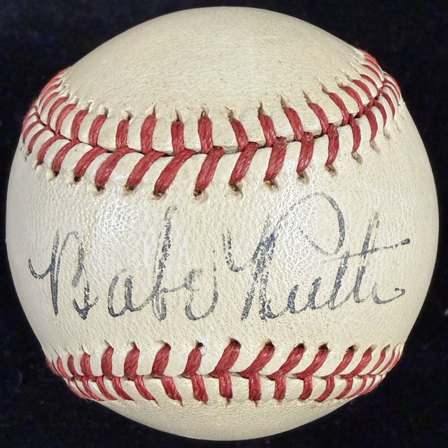 Babe Ruth Single Signed OAL Reach Harridge WW2 Baseball JSA PSA/DNA LOA