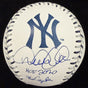 Derek Jeter HOF 2020 The Captain Signed Yankees Team Stitch Logo Baseball MLB 