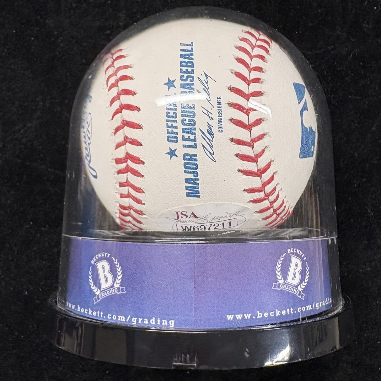 Lou Brock 62 Polo Ground HR - 1/4 Signed Baseball Encapsulated BAS JSA Witness 