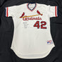 Bruce Sutter Signed Authentic Rawlings St. Louis Cardinals Stat Jersey JSA LOA