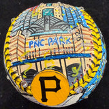 Paul Skenes Gas Station Charles Fazzino 1/1 Painted Baseball Fanatics MLB Holo