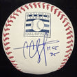 CC Sabathia HOF 25 Signed Hall Of Fame Logo Baseball Beckett Witness Holo