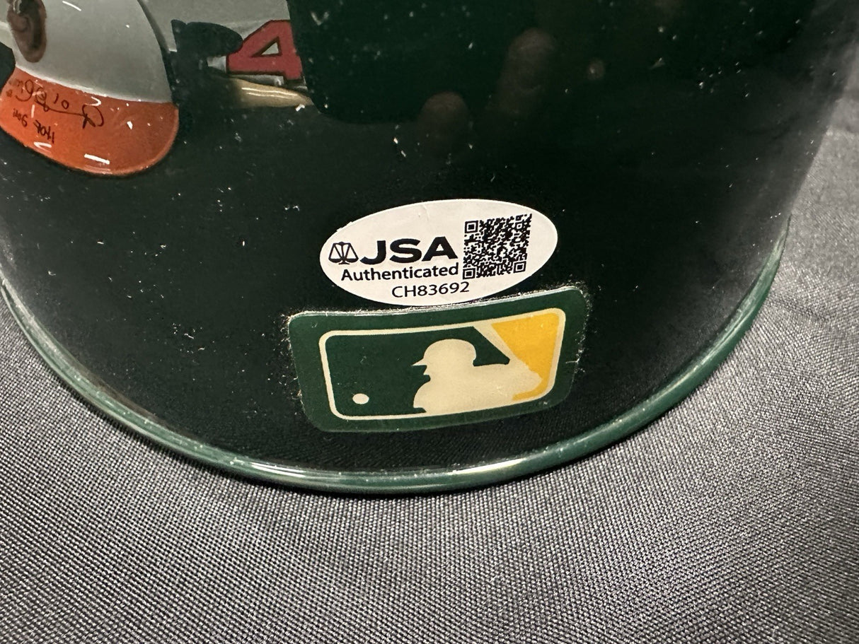 Reggie Jackson 73 WS MVP Signed Authentic Oakland A’s Batting Helmet JSA