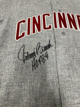 Johnny Bench HOF 89 Signed Authentic Reds Mitchell Ness Jersey Beckett
