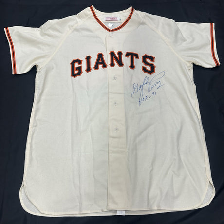 Gaylord Perry HOF 91 Signed Authentic Giants Mitchell Ness Jersey Beckett