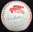 Bruce Sutter 82 WS Champs Signed 1982 World Series Logo Baseball Beckett BAS
