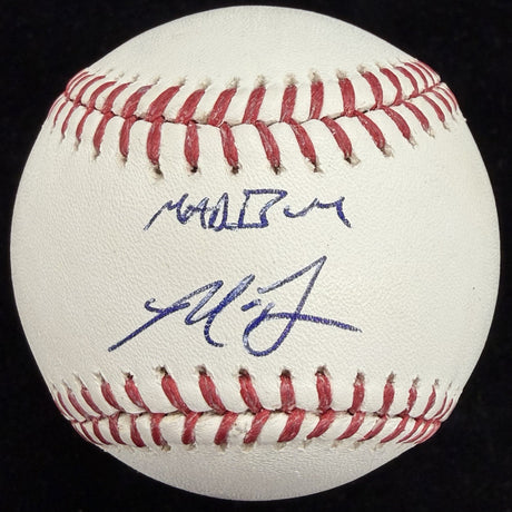 Madison Bumgarner Mad Bum Nickname Signed Baseball MLB Holo