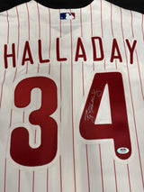 Roy Halladay Signed Authentic Majestic Philadelphia Phillies Jersey PSA/DNA 