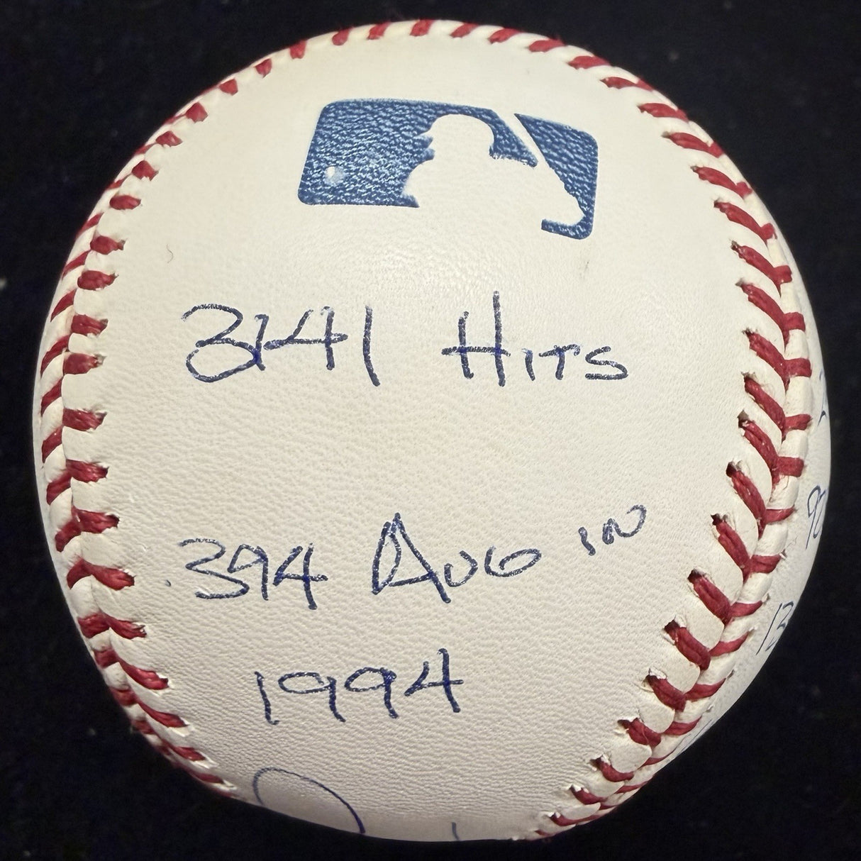 Tony Gwynn Signed Reggie Jackson Stat Baseball Box Bag Cert 